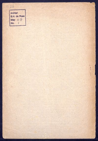 Titelpagina van een uitgave van de Wereldbibliotheek van de Maatschappij voor Goede en Goedkope Lectuur, ontworpen door De Roos, ongedateerd