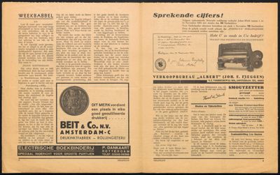 Tijdschriftafleveringen met besprekingen van de Egmont, 1934-1935