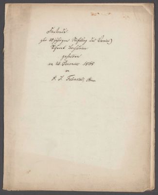 Tekst van redevoering gehouden ter gelegenheid van het 50-jarig bestaan van het genootschap Tiferet Bachoriem te Zwolle, 1868